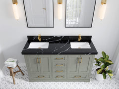 Boston 60 in. W x 22 in. D Double Sink Bathroom Vanity - photo 17