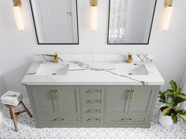 Boston 72 in. W x 22 in. D Double Sink Bathroom Vanity - photo 19