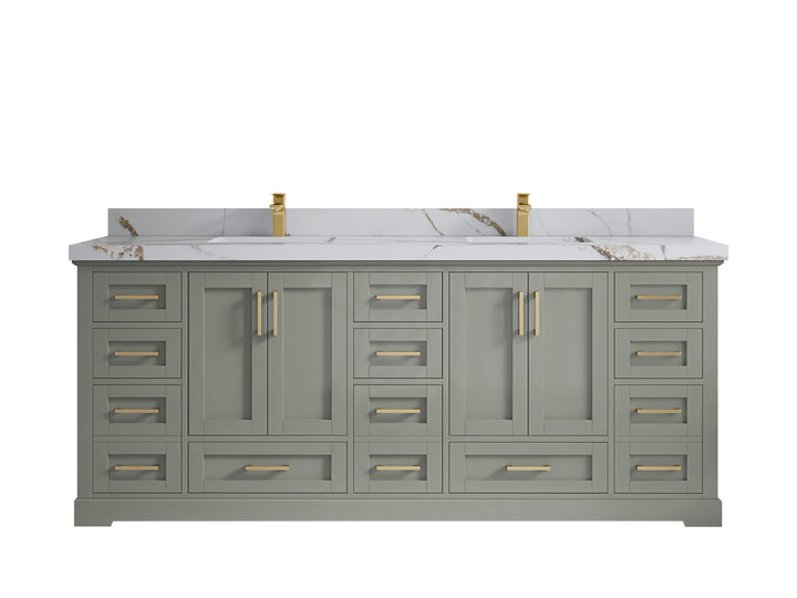 Boston 84 in. W x 22 in. D Double Sink Bathroom Vanity - photo 20