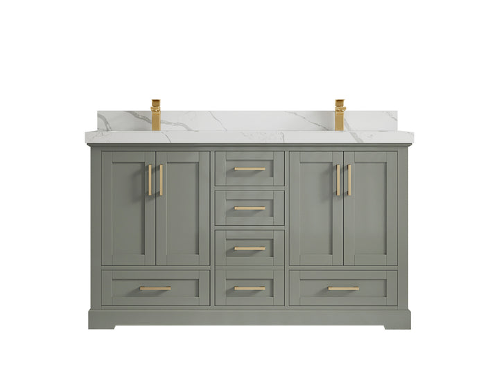 Boston 60 in. W x 22 in. D Double Sink Bathroom Vanity - photo 22
