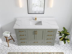 Boston 60 in. W x 22 in. D Single Sink Bathroom Vanity - photo 21
