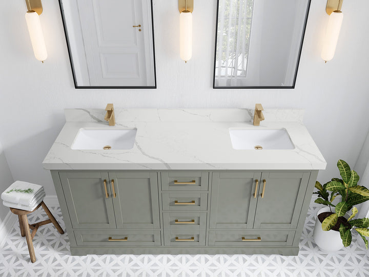 Boston 72 in. W x 22 in. D Double Sink Bathroom Vanity - photo 21