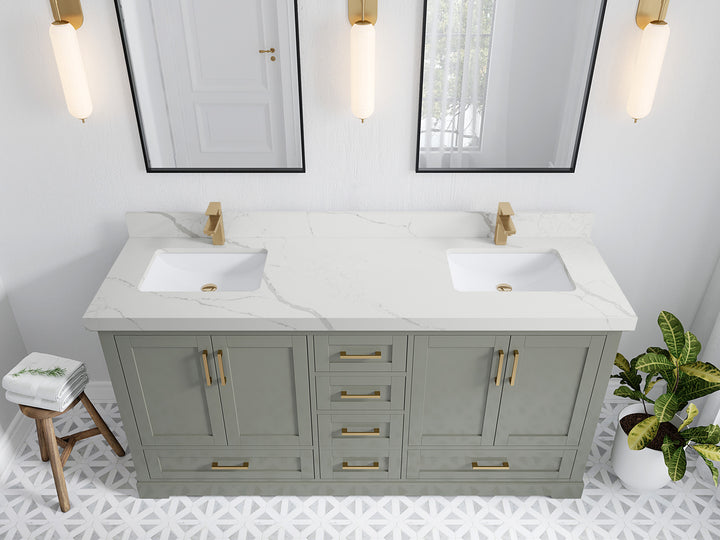 Boston 72 in. W x 22 in. D Double Sink Bathroom Vanity - photo 21