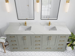 Boston 84 in. W x 22 in. D Double Sink Bathroom Vanity - photo 21