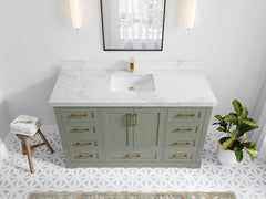 Boston 60 in. W x 22 in. D Single Sink Bathroom Vanity - photo 23