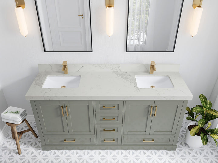 Boston 72 in. W x 22 in. D Double Sink Bathroom Vanity - photo 23