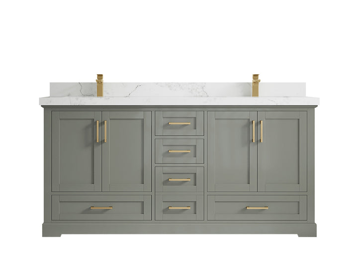 Boston 72 in. W x 22 in. D Double Sink Bathroom Vanity - photo 24