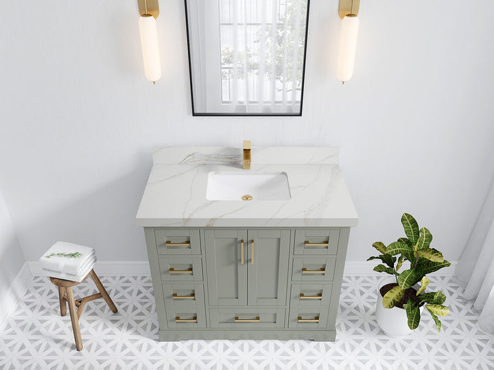 Boston 42 in. W x 22 in. D Single Sink Bathroom Vanity - photo 25