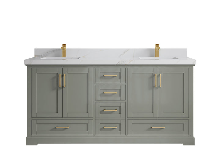 Boston 72 in. W x 22 in. D Double Sink Bathroom Vanity - photo 26