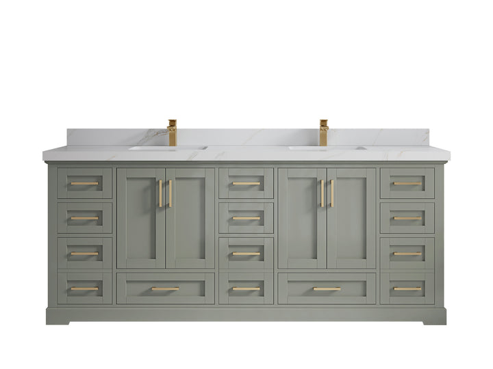 Boston 84 in. W x 22 in. D Double Sink Bathroom Vanity - photo 26