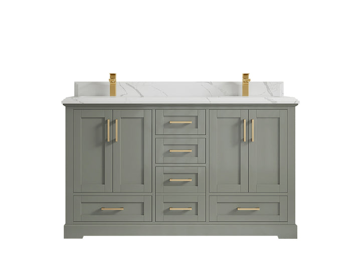 Boston 60 in. W x 22 in. D Double Sink Bathroom Vanity - photo 44
