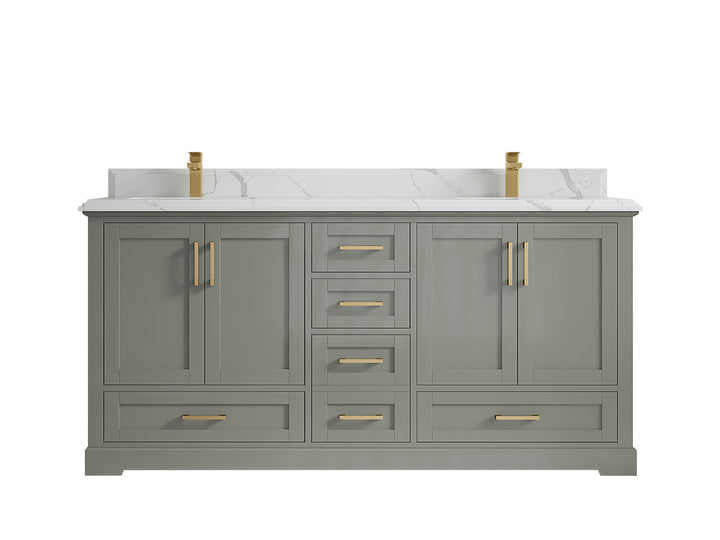 Boston 72 in. W x 22 in. D Double Sink Bathroom Vanity - photo 44