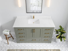 Boston 60 in. W x 22 in. D Single Sink Bathroom Vanity - photo 45