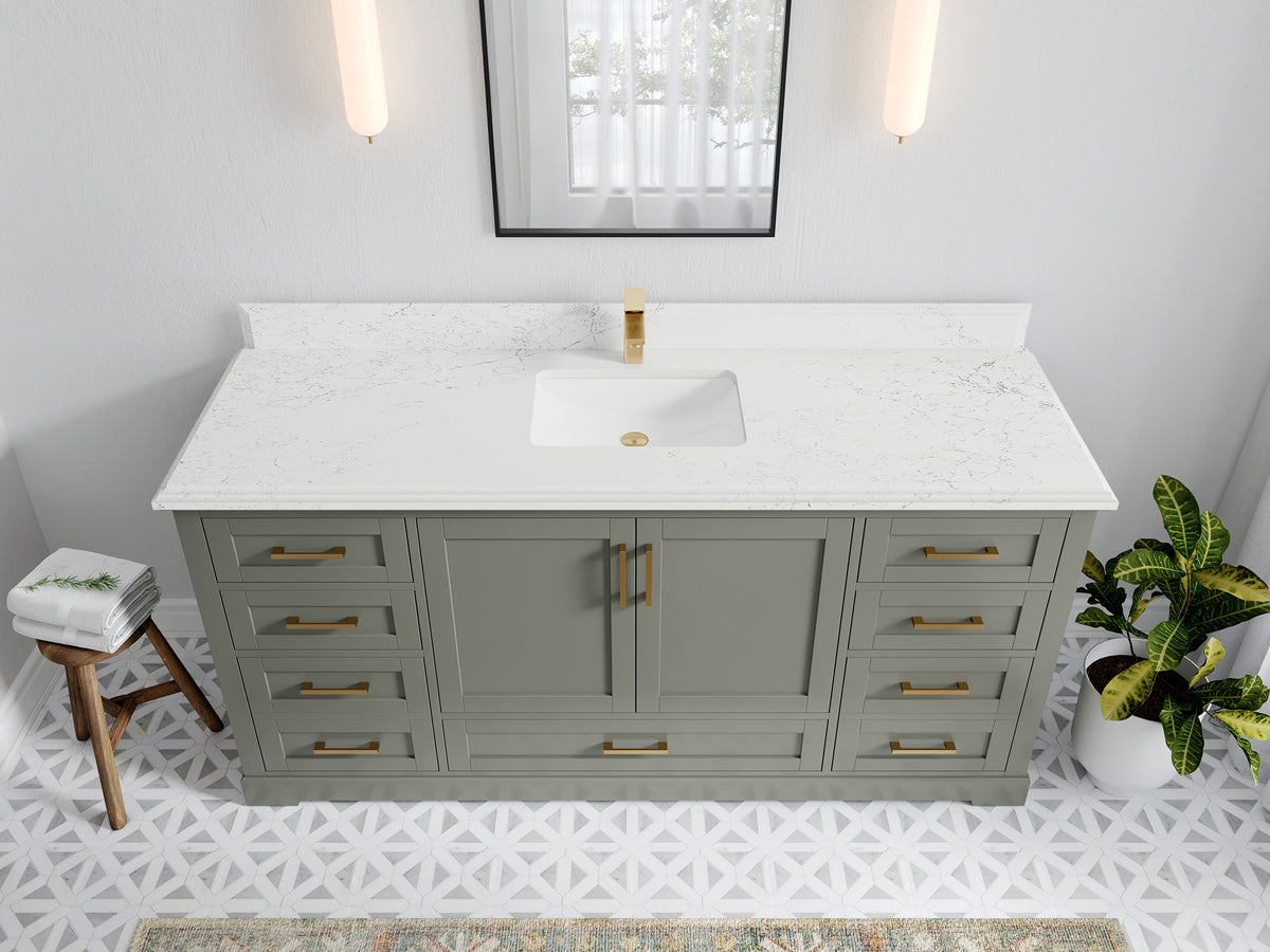 Boston 72 in. W x 22 in. D Single Sink Bathroom Vanity