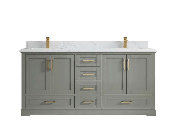 Boston 72 in. W x 22 in. D Double Sink Bathroom Vanity - photo 46