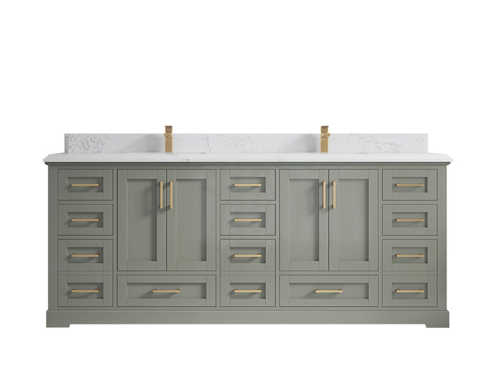 Boston 84 in. W x 22 in. D Double Sink Bathroom Vanity - photo 46