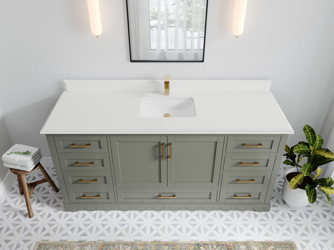 Boston 72 in. W x 22 in. D Single Sink Bathroom Vanity