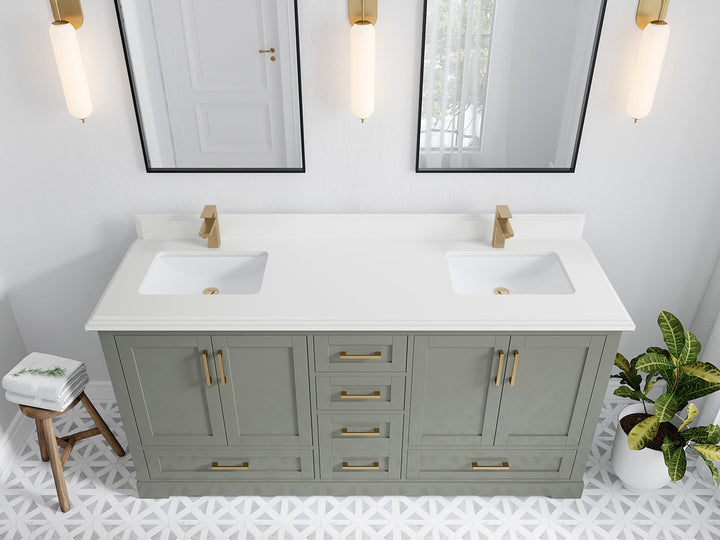 Boston 72 in. W x 22 in. D Double Sink Bathroom Vanity - photo 47