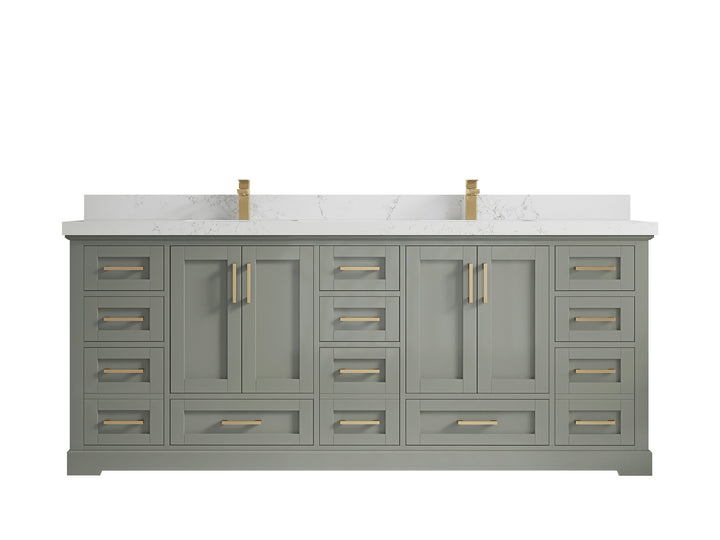 Boston 84 in. W x 22 in. D Double Sink Bathroom Vanity - photo 28