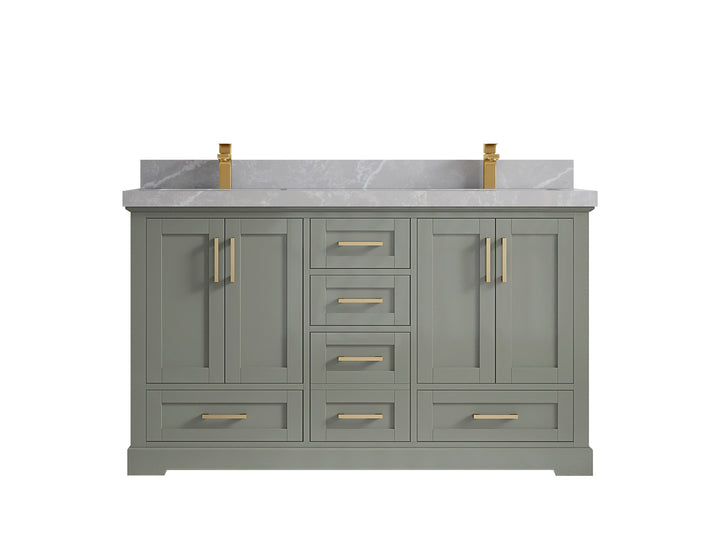 Boston 60 in. W x 22 in. D Double Sink Bathroom Vanity - photo 30