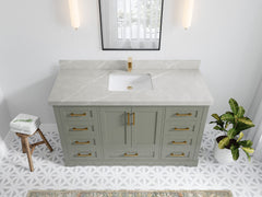 Boston 60 in. W x 22 in. D Single Sink Bathroom Vanity - photo 29
