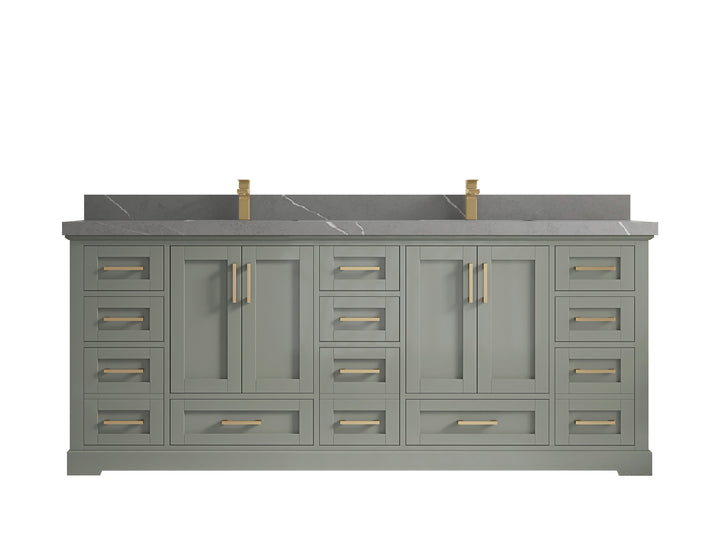 Boston 84 in. W x 22 in. D Double Sink Bathroom Vanity - photo 32
