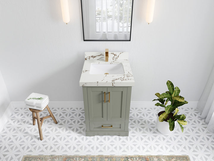 Boston 24 in. W x 22 in. D Single Sink Bathroom Vanity - photo 33