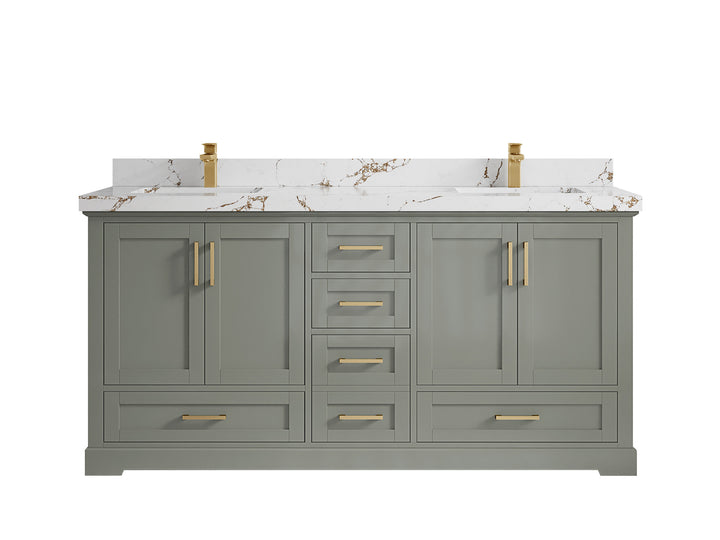 Boston 72 in. W x 22 in. D Double Sink Bathroom Vanity - photo 34