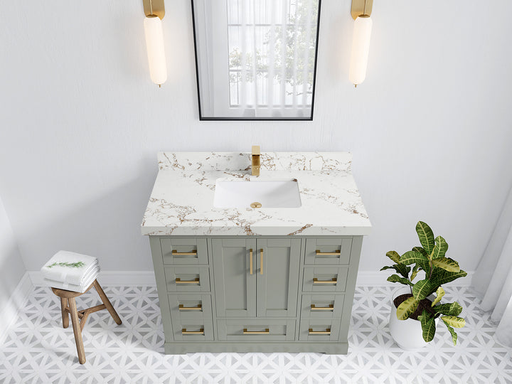 Boston 42 in. W x 22 in. D Single Sink Bathroom Vanity - photo 35