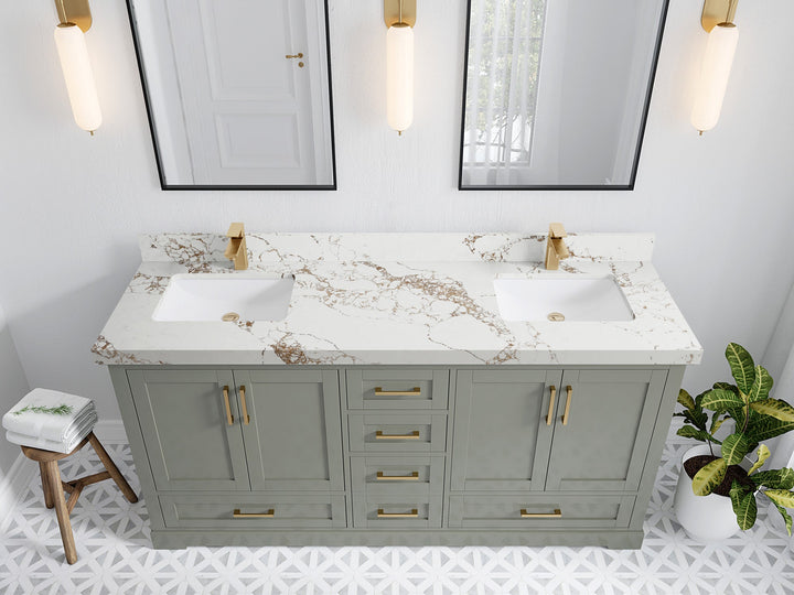 Boston 72 in. W x 22 in. D Double Sink Bathroom Vanity - photo 35