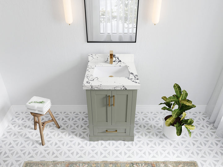 Boston 24 in. W x 22 in. D Single Sink Bathroom Vanity - photo 37