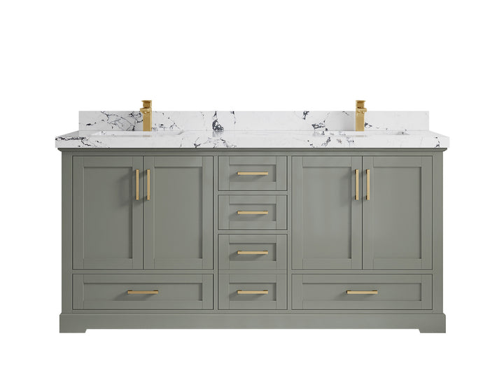 Boston 72 in. W x 22 in. D Double Sink Bathroom Vanity - photo 38