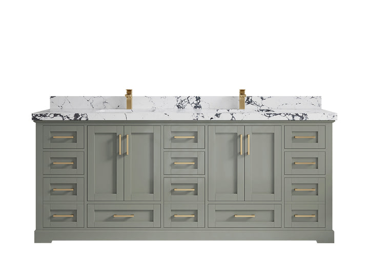 Boston 84 in. W x 22 in. D Double Sink Bathroom Vanity - photo 38
