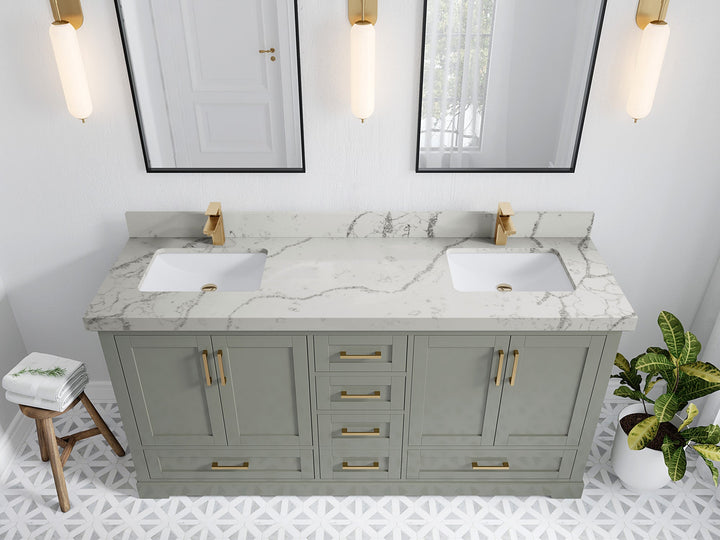 Boston 72 in. W x 22 in. D Double Sink Bathroom Vanity - photo 39