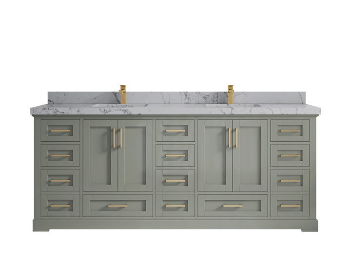 Boston 84 in. W x 22 in. D Double Sink Bathroom Vanity - photo 40