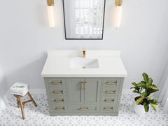 Boston 48 in. W x 22 in. D Single Sink Bathroom Vanity - photo 41