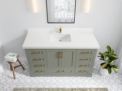 Boston 60 in. W x 22 in. D Single Sink Bathroom Vanity - photo 41