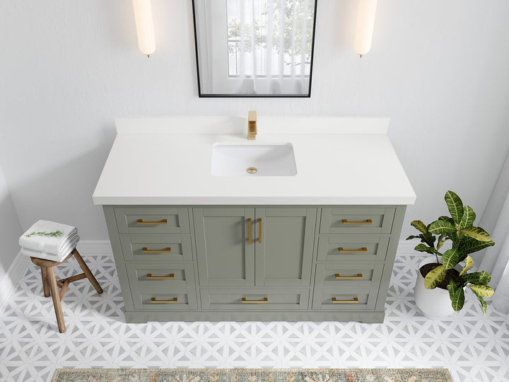 Boston 60 in. W x 22 in. D Single Sink Bathroom Vanity - photo 41