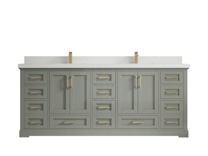 Boston 84 in. W x 22 in. D Double Sink Bathroom Vanity - photo 42