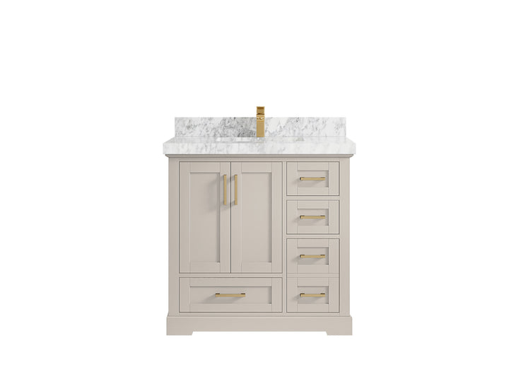 Boston 36 in. W x 22 in. D Center Sink Bathroom Vanity - photo 12