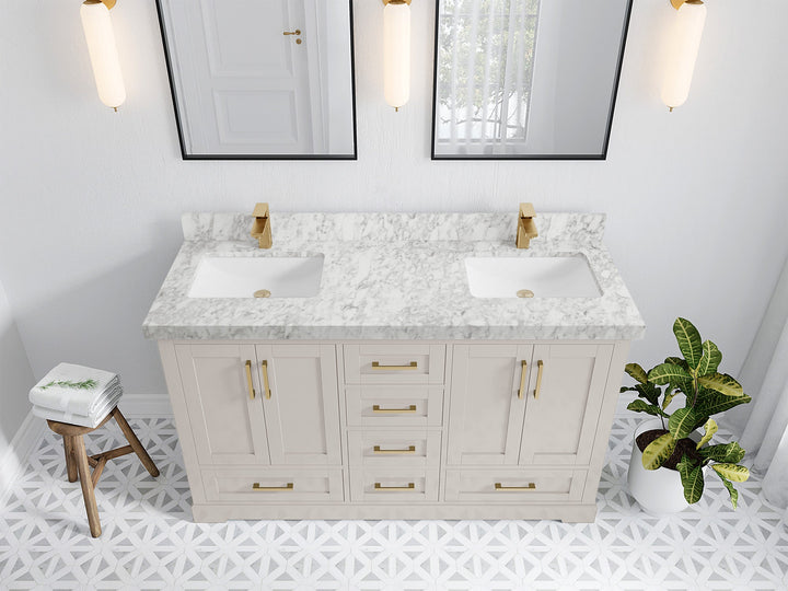 Boston 60 in. W x 22 in. D Double Sink Bathroom Vanity - photo 12