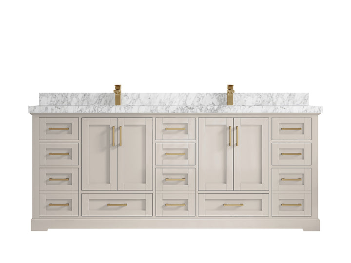 Boston 84 in. W x 22 in. D Double Sink Bathroom Vanity - photo 13