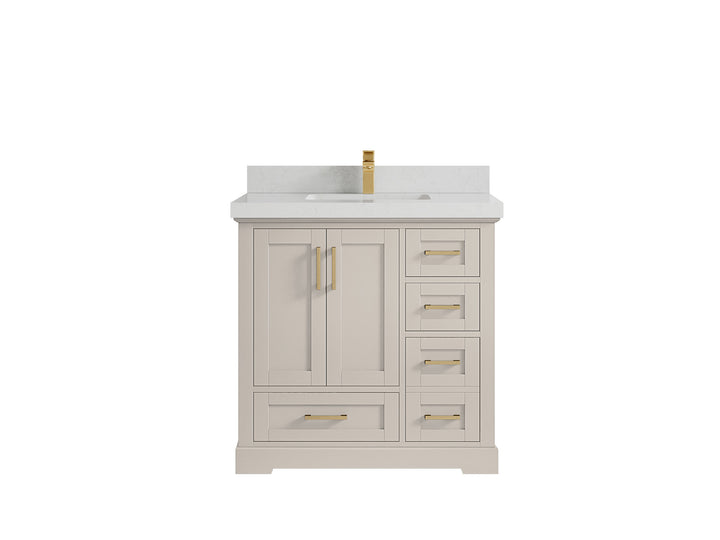 Boston 36 in. W x 22 in. D Center Sink Bathroom Vanity - photo 14