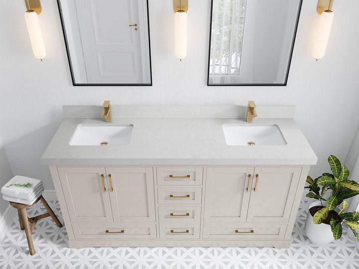Boston 72 in. W x 22 in. D Double Sink Bathroom Vanity - photo 14
