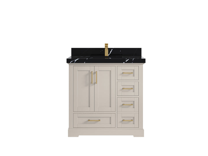 Boston 36 in. W x 22 in. D Center Sink Bathroom Vanity - photo 16