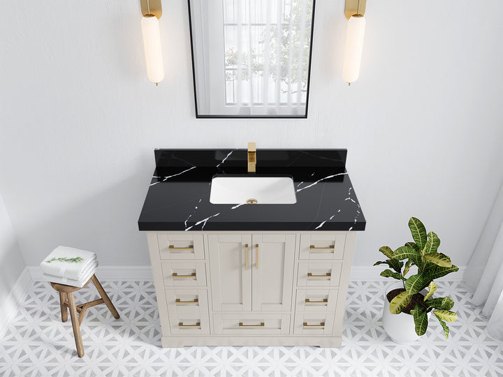Boston 42 in. W x 22 in. D Single Sink Bathroom Vanity - photo 16