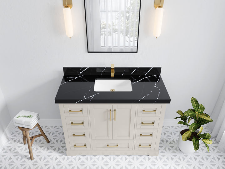 Boston 48 in. W x 22 in. D Single Sink Bathroom Vanity - photo 16