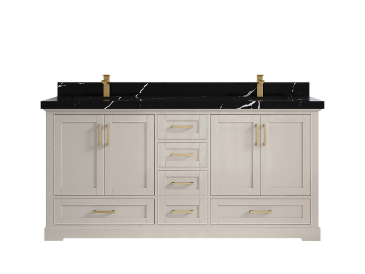 Boston 72 in. W x 22 in. D Double Sink Bathroom Vanity - photo 17