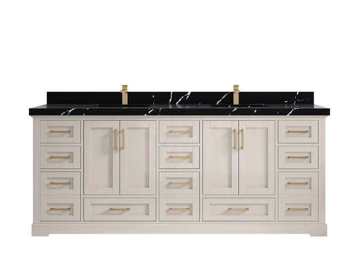 Boston 84 in. W x 22 in. D Double Sink Bathroom Vanity - photo 17