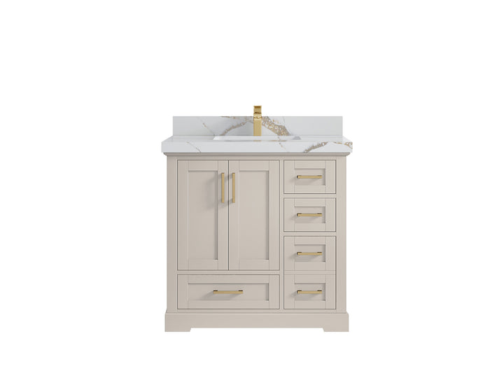 Boston 36 in. W x 22 in. D Center Sink Bathroom Vanity - photo 18